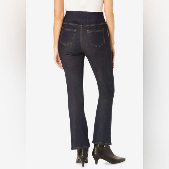 NWOT Woman Within Flex-Fit Pull-On Bootcut Jean - Picture 3 of 6